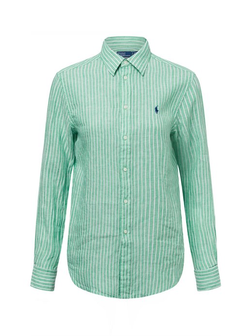 Damska lniana bluzka koszulowa