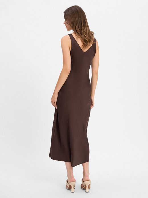 Damska satynowa sukienka - Qova pure