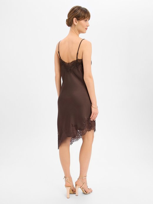 Damska satynowa sukienka - Sorelle