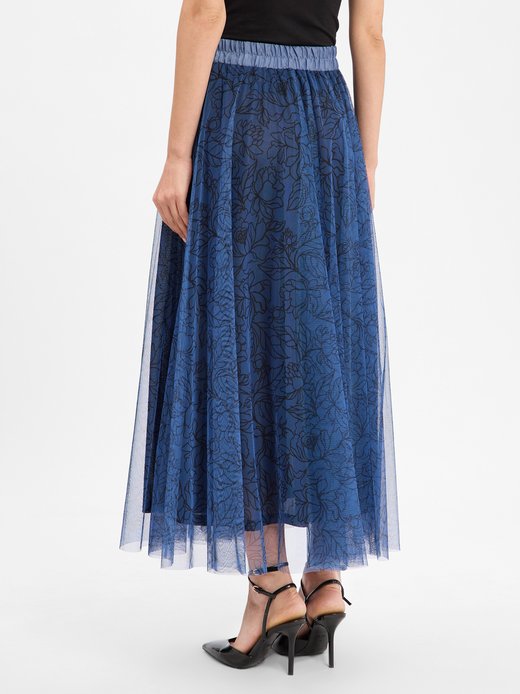 Damska spódnica maxi o linii A