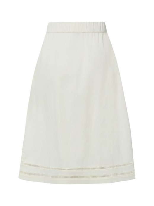 Damska spódnica midi z lnu