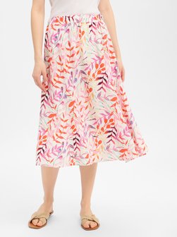 Damska spódnica midi z lnu