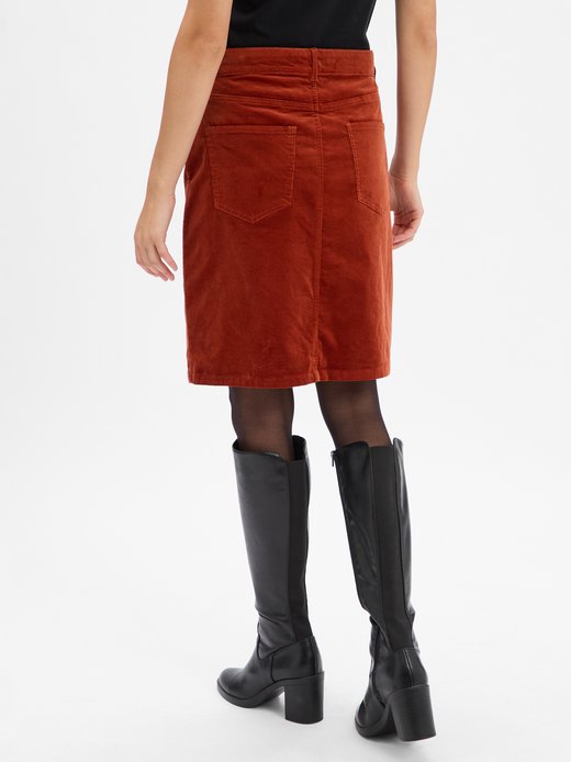 Damska spódnica sztruksowa