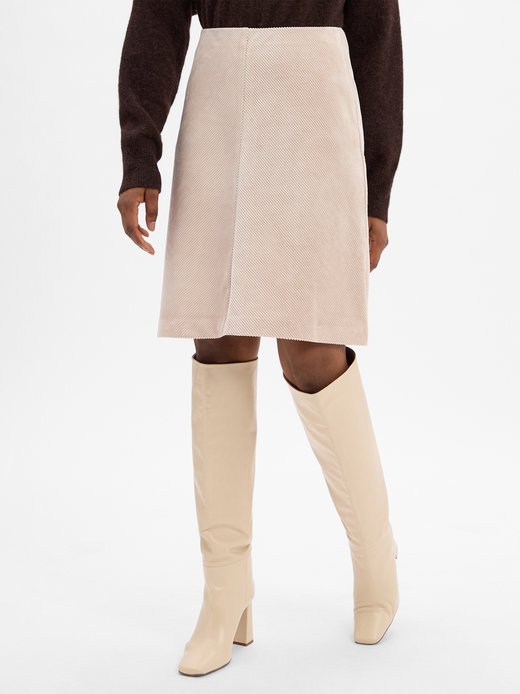 Damska spódnica sztruksowa