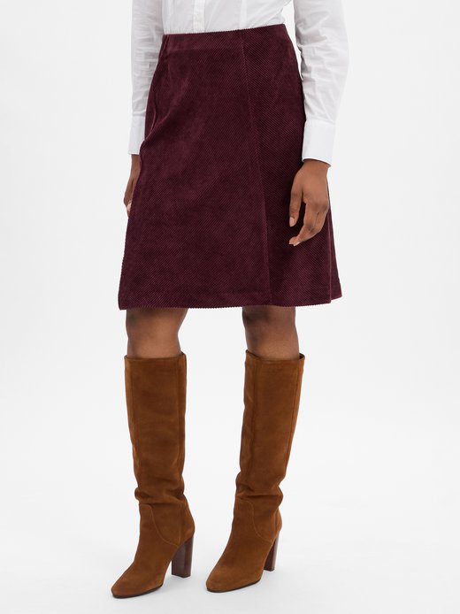 Damska spódnica sztruksowa