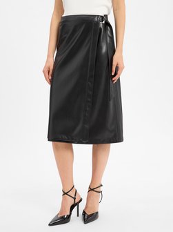 Damska spódnica ze sztucznej skóry - Vinny