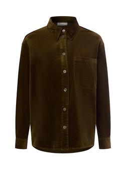 Damska sztruksowa bluzka koszulowa