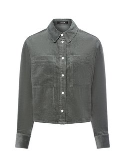 Damska sztruksowa bluzka koszulowa