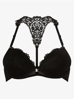 Damski biustonosz z fiszbinami – push-up – z wypełnieniem