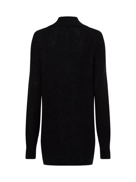 Damski płaszcz z dzianiny z zawartością moheru