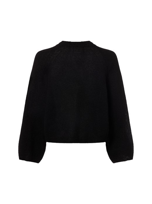 Damski płaszcz z dzianiny z zawartością wełny i alpaki