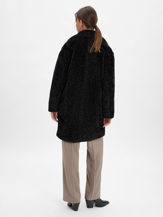 Damski pluszowy płaszcz - C_Catedy