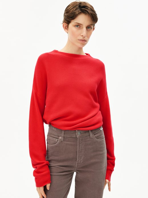 Damski sweter z dzianiny - Merinaa