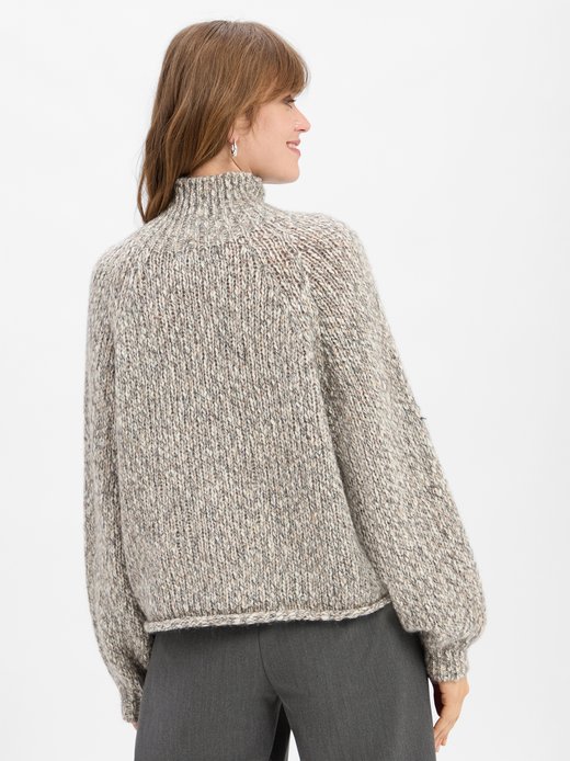 Damski sweter z dzianiny z alpaką - Kimina