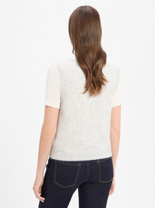 Damski sweter z dzianiny z alpaką - Nenybay