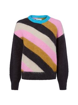 Damski sweter z dzianiny z alpaką i wełną - Nusuri