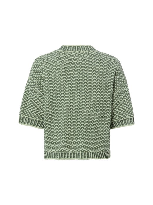 Damski sweter z dzianiny z krótkim rękawem - MSCHCatina Pilla