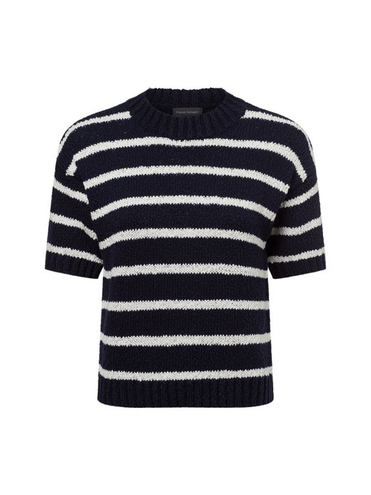 Damski sweter z dzianiny z krótkim rękawem