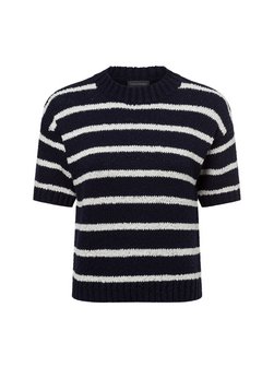 Damski sweter z dzianiny z krótkim rękawem