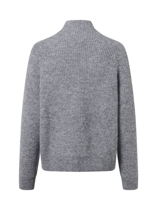 Damski sweter z dzianiny z wełną i alpaką