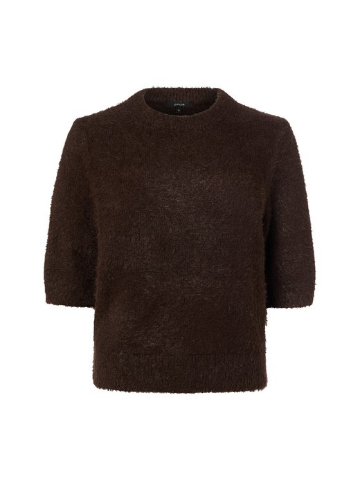 Damski sweter z dzianiny z wełną i moherem - Puvet