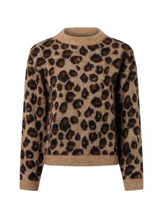 Damski sweter z dzianiny z wełną i moherem