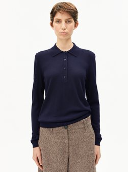 Damski sweter z dzianiny z wełny merynosów - Maargo