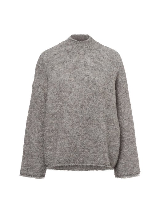 Damski sweter z dzianiny z zawartością alpaki - Mschbathilda