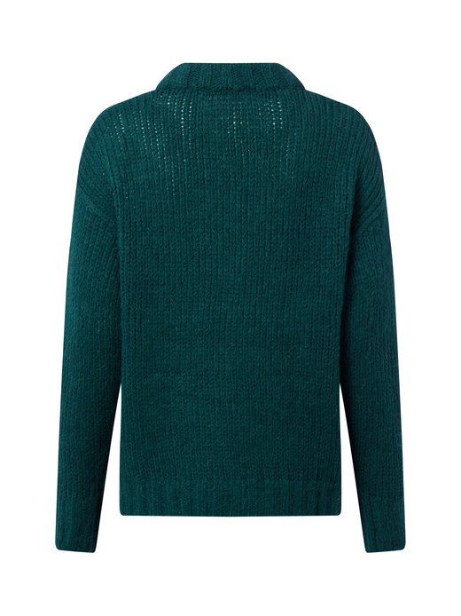 Damski sweter z dzianiny z zawartością alpaki - Sloossy