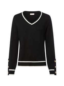 Damski sweter z dzianiny z zawartością jedwabiu - Maglia Chiusa