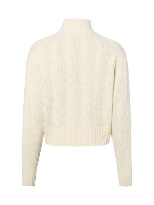 Damski sweter z dzianiny z zawartością kaszmiru