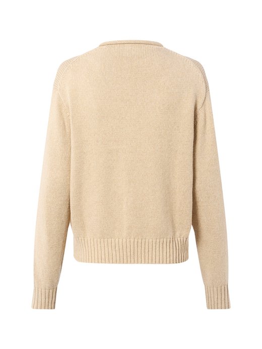 Damski sweter z dzianiny z zawartością kaszmiru