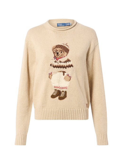 Damski sweter z dzianiny z zawartością kaszmiru