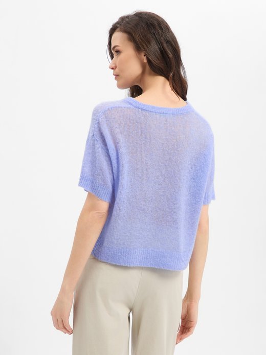 Damski sweter z dzianiny z zawartością kaszmiru