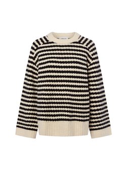 Damski sweter z dzianiny z zawartością wełny - Lennon