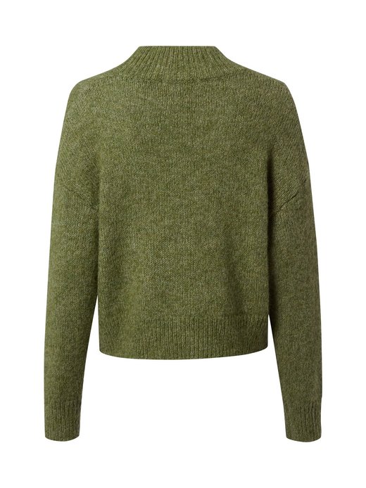 Damski sweter z dzianiny z zawartością wełny - Paulina