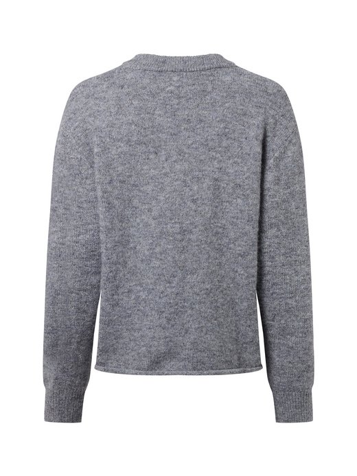 Damski sweter z dzianiny z zawartością wełny i alpaki