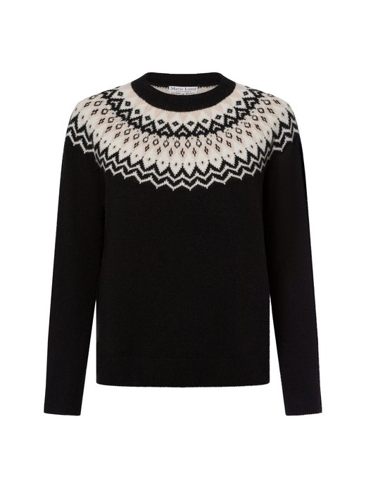 Damski sweter z dzianiny z zawartością wełny