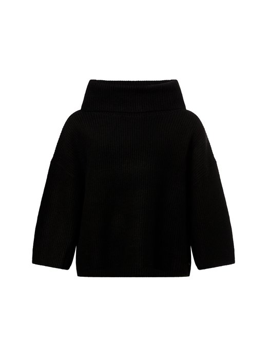 Damski sweter z dzianiny z zawartością wełny