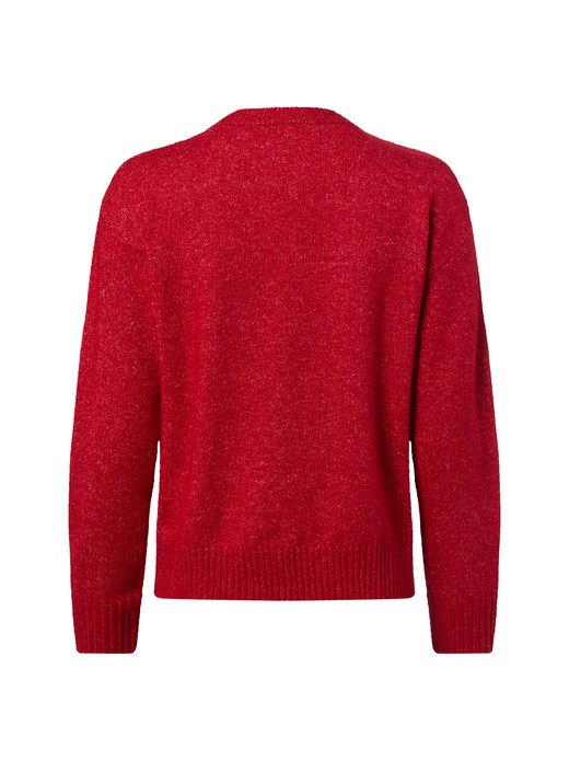 Damski sweter z dzianiny z zawartością wełny