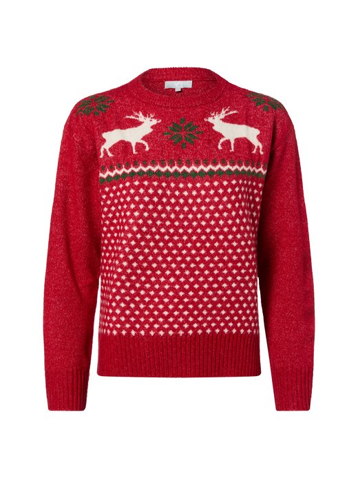 Damski sweter z dzianiny z zawartością wełny