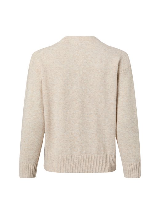 Damski sweter z dzianiny z zawartością wełny