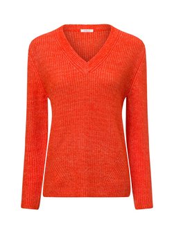 Damski sweter z dzianiny z zawartością wełny