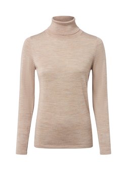 Damski sweter z golfem wykonany z wełny merynosów