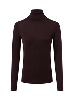 Damski sweter z golfem wykonany z wełny merynosów