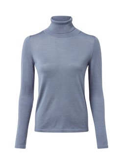 Damski sweter z golfem wykonany z wełny merynosów