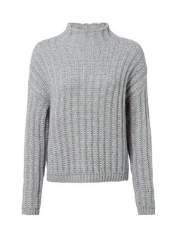 Damski sweter z grubej dzianiny z alpaką - Safineyny