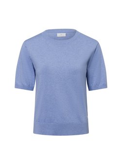 Damski sweter z krótkim rękawem i zawartością jedwabiu