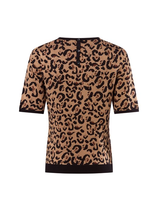 Damski sweter z krótkim rękawem z cienkiej dzianiny