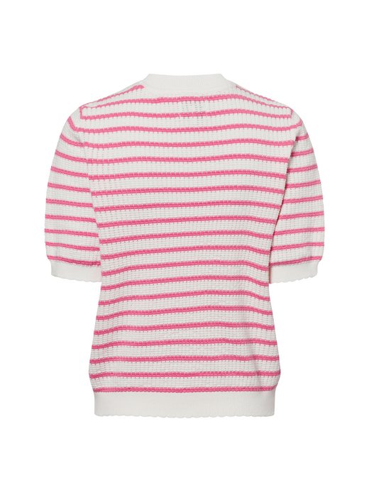 Damski sweter z krótkim rękawem z dzianiny - Nunicole